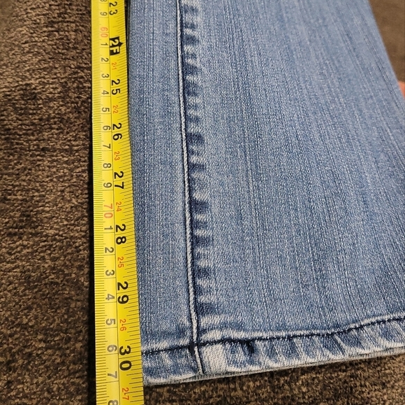 Sasson Light Wash Bootcut Boogie Stretch Denim VTG Jeans Sz 8 34"x30" - Picture 6 of 10